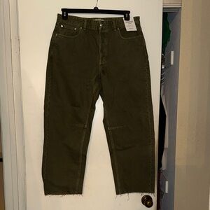 Madewell Olive Green Denim